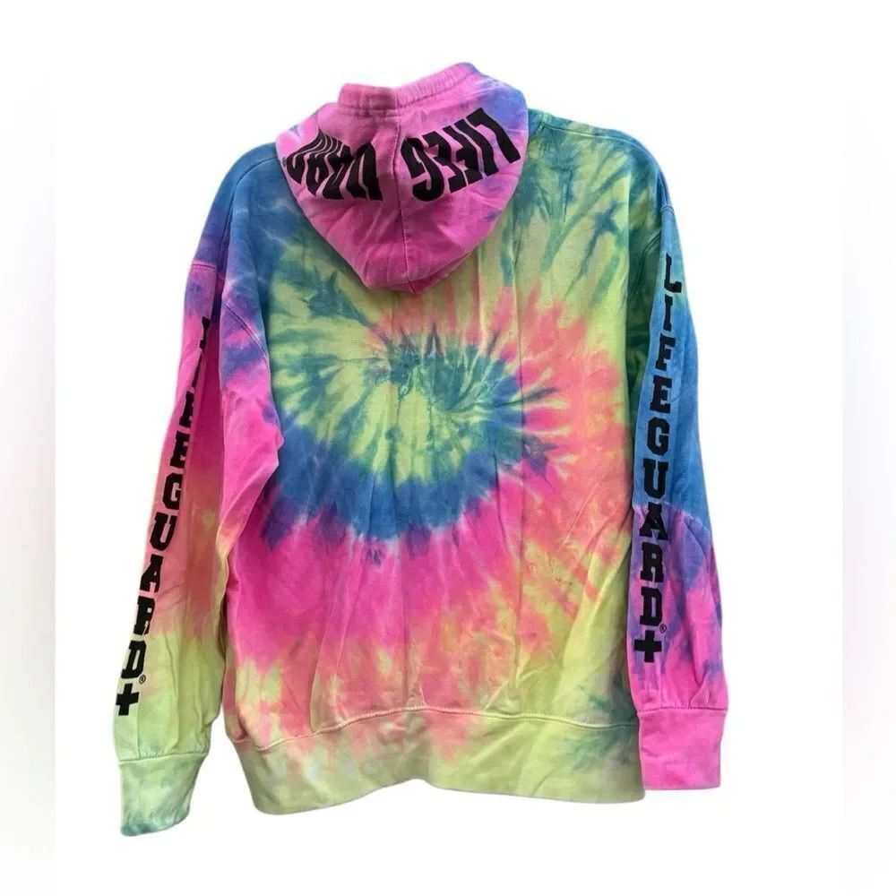 Lifeguard Women's Tie Dye Hoodie Sweatshirt Hilton Head Island SC Size Large - Picture 3 of 5